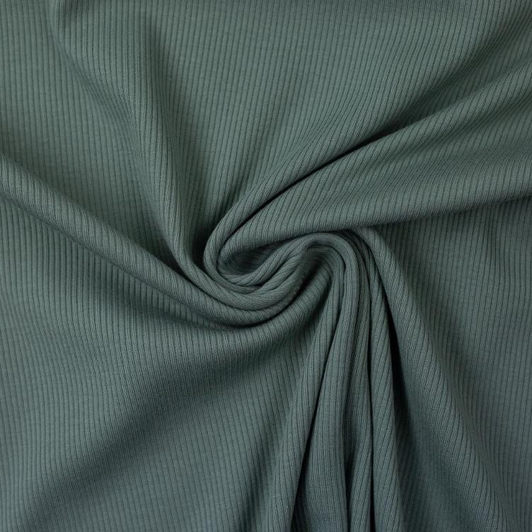 Rippenjersey uni, Dusty mint