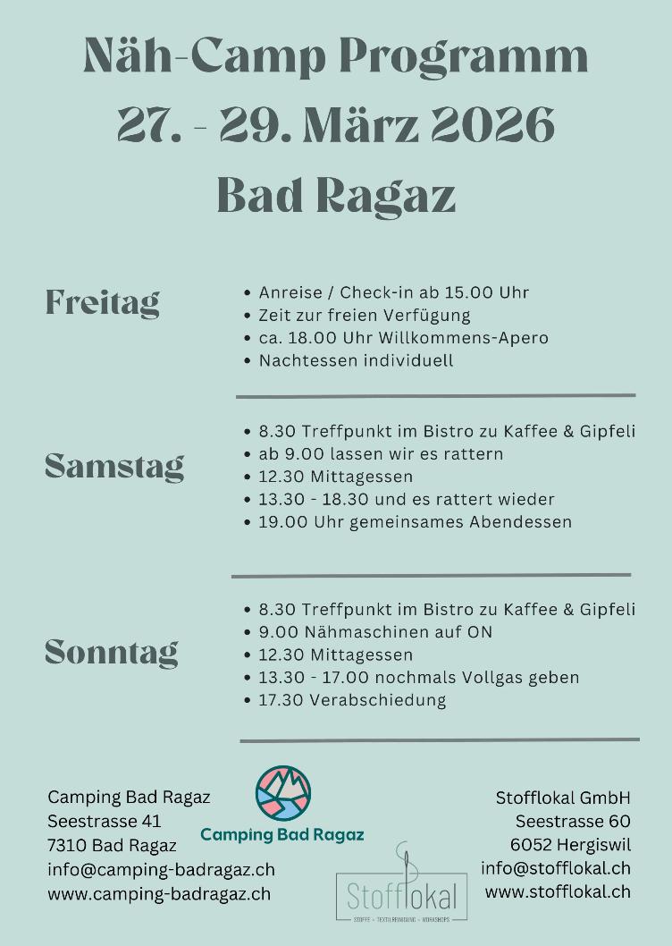 27. - 29. März 2026 Camping Bad Ragaz - 0