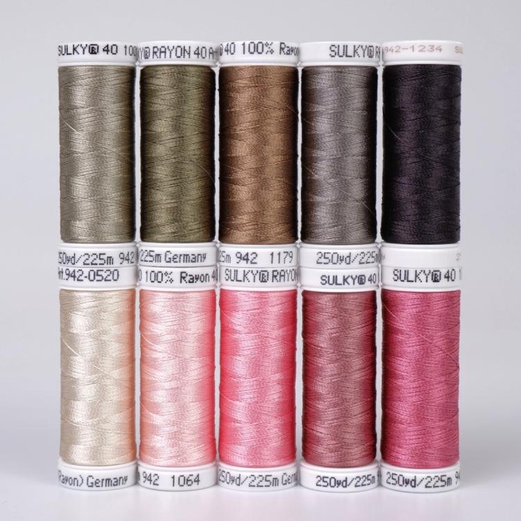 SULKY RAYON 40 - I LOVE SEWING (10x 225m Snap Spulen)