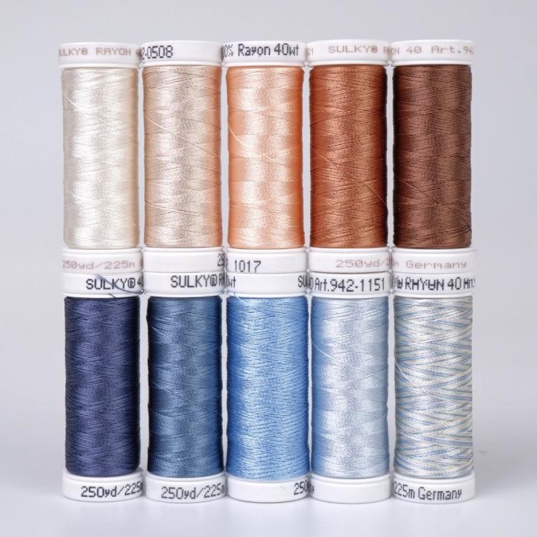 SULKY RAYON 40 - SKY & SAND (10x 225m Snap Spulen)