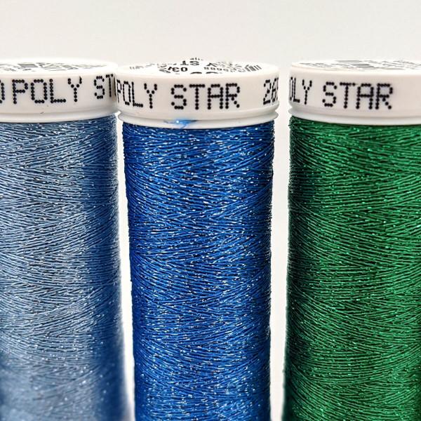 SULKY POLY SPARKLE 30 - Glittering Colour Wheel (10x 265m Snap Spulen) - 2