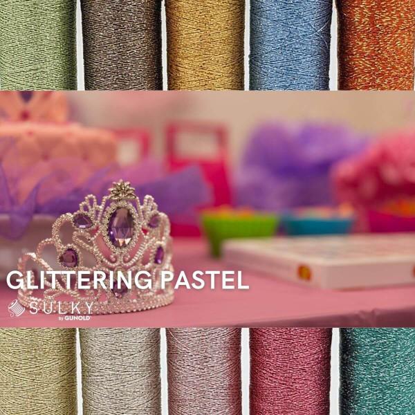 SULKY POLY SPARKLE 30 - Glittering Pastel (10x 265m Snap Spulen) - 0