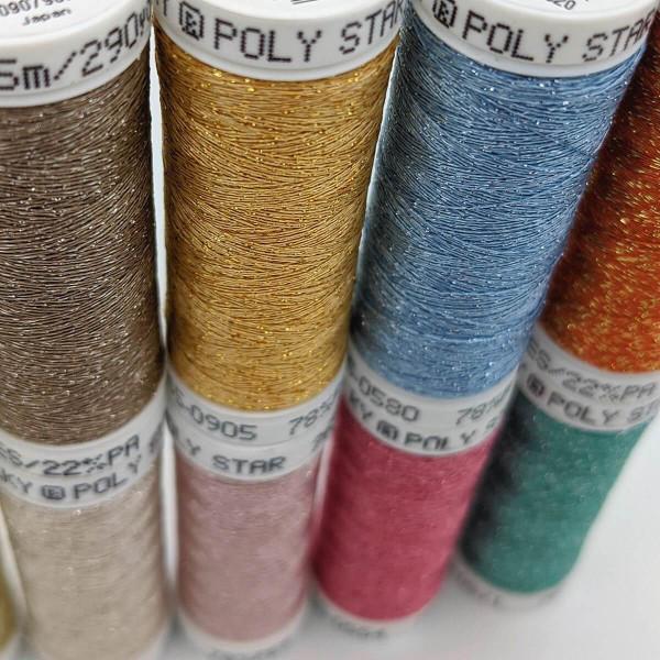 SULKY POLY SPARKLE 30 - Glittering Pastel (10x 265m Snap Spulen) - 1