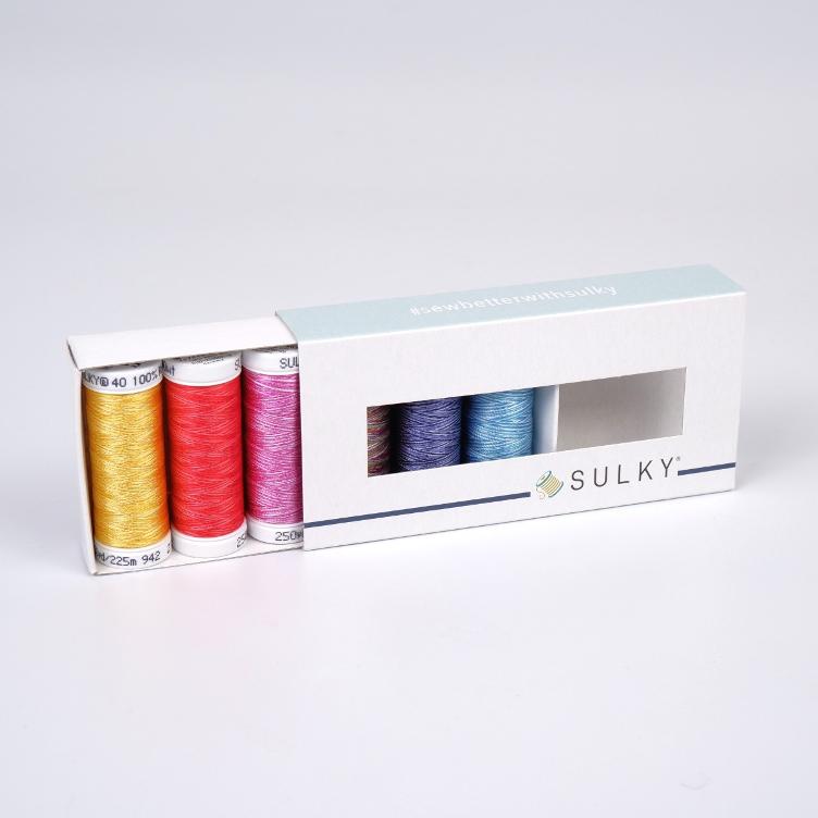 SULKY RAYON 40 - BESTSELLER MULTICOLOR (6x 225m Snap Spulen) - 1
