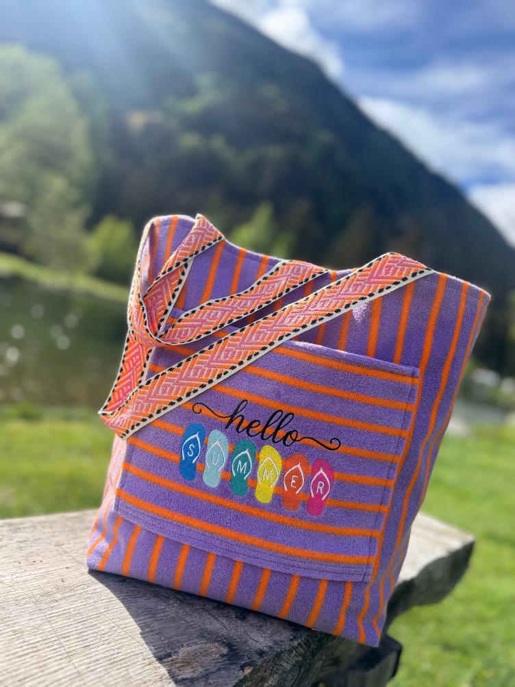 BeachBag mit Stickerei