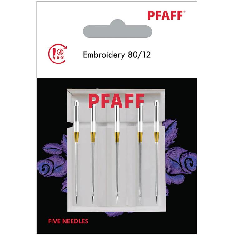PFAFF Sticknadeln Embroidery, 130/705 H-E, 5 Stk. 80/12