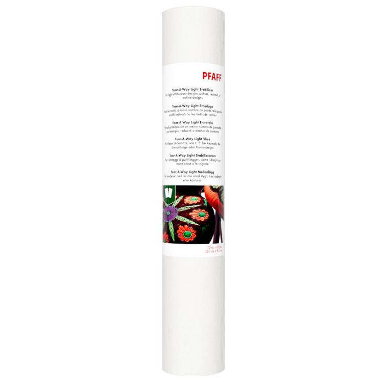 PFAFF Vlies, TEAR-A-WAY LGHT STABILIZER 38.1cm x 9.14m