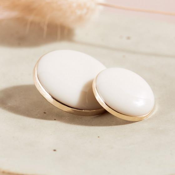 Atelier Brunette Knopf Dotty | Off White 15mm - 0
