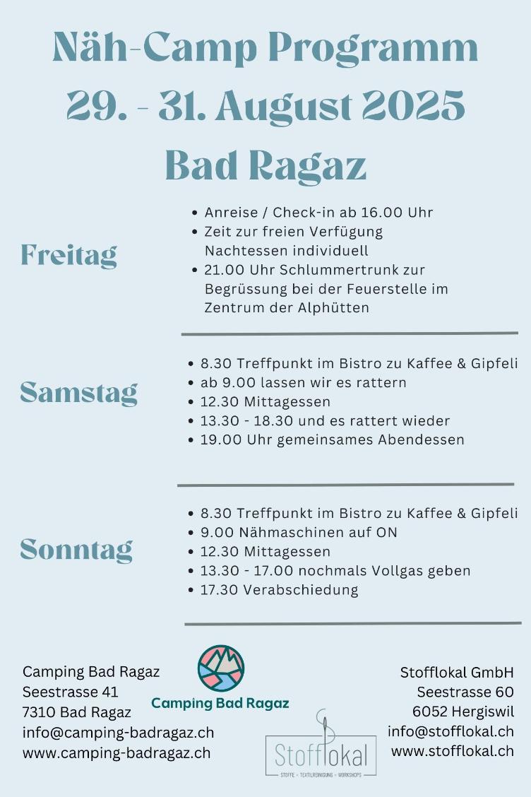 August 2025 | Näh-Camp Bad Ragaz - 0