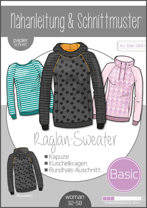 Basic Raglan Sweater, Damen
