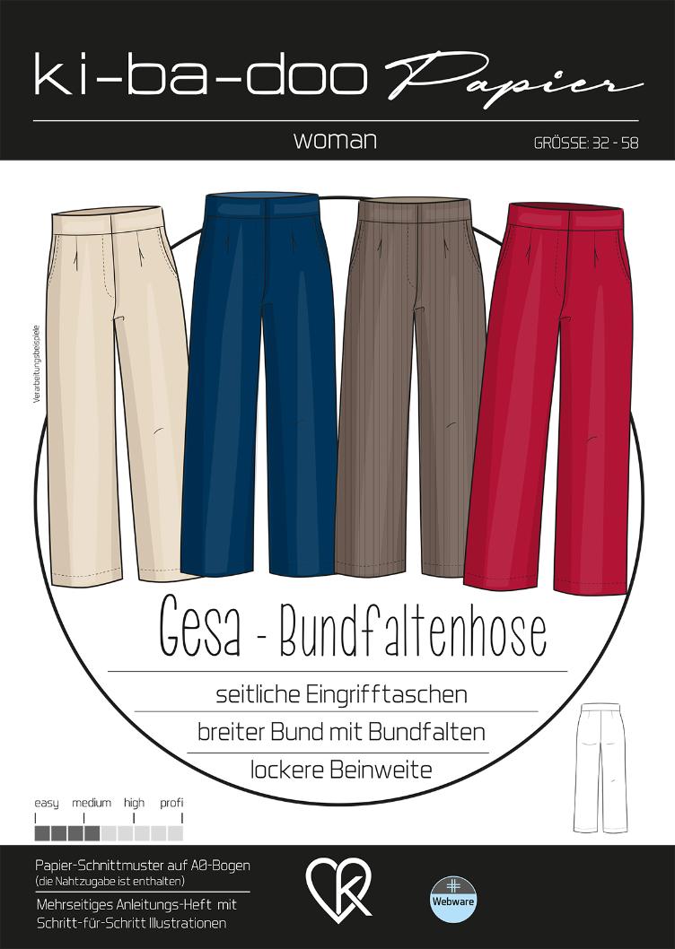 Bundfaltenhose Gesa