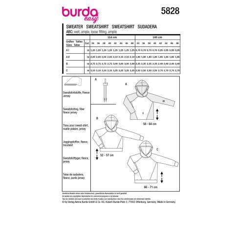 burda Sweater, 5828 - 2