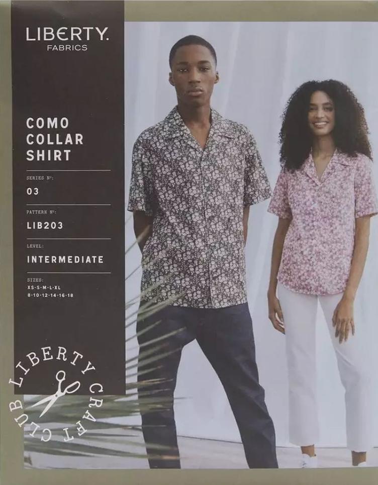 COMO COLLAR SHIRT, LIBERTY., XS-XL