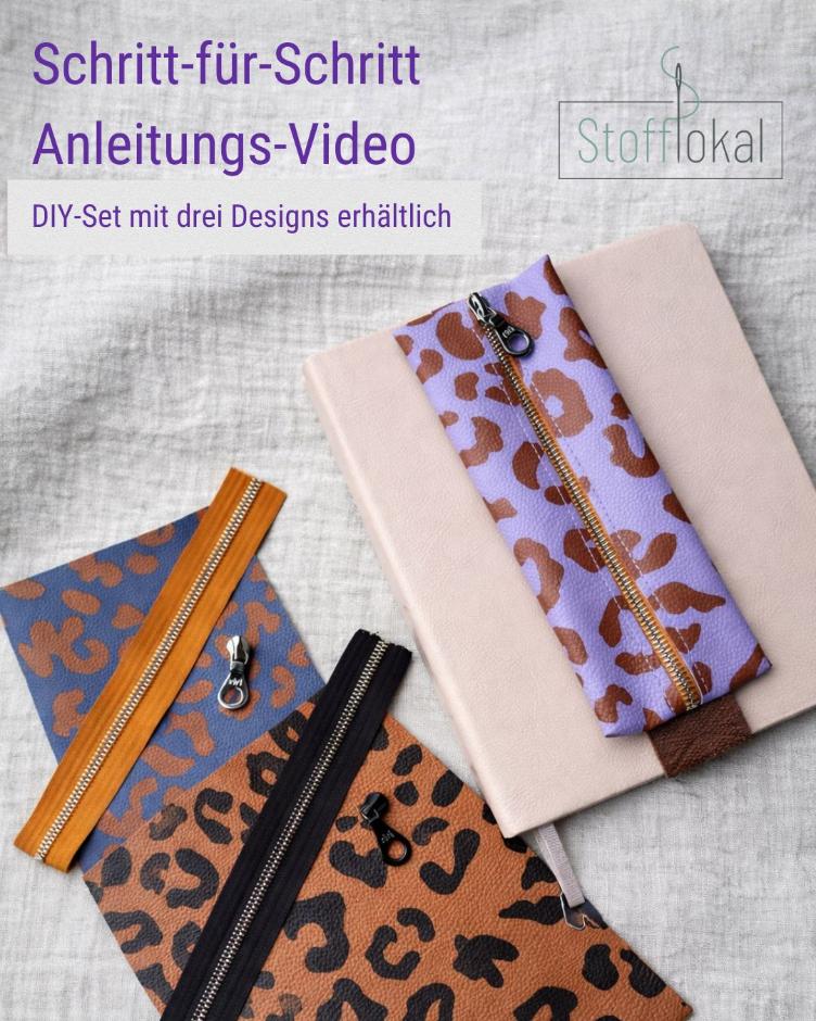 DIY-Nähset Notizbuch-Stiftetasche // 3 Designs