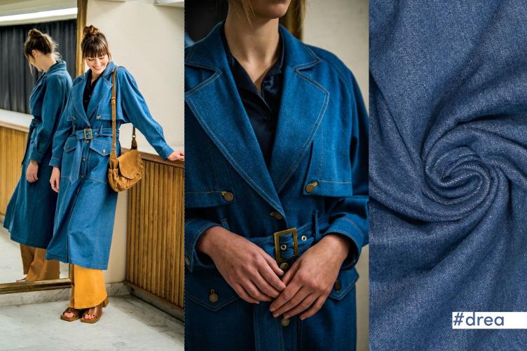 #drea, Washed Denim, (Dunkel blauer jeans)