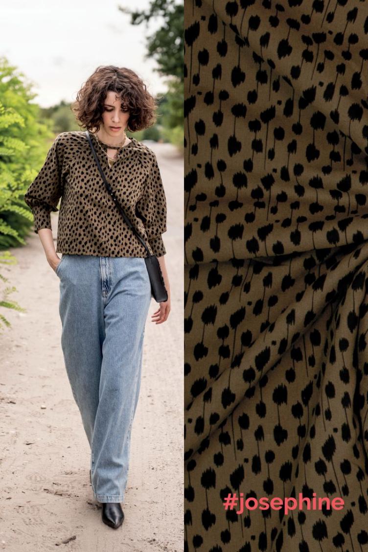 Fibre Mood Baumvwoll/Viscose, Irene & Josephine, Braun/Schwarz