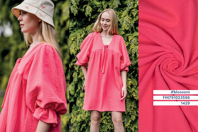 Fibre Mood #blossom, pearl, Mousseline Coral Pink
