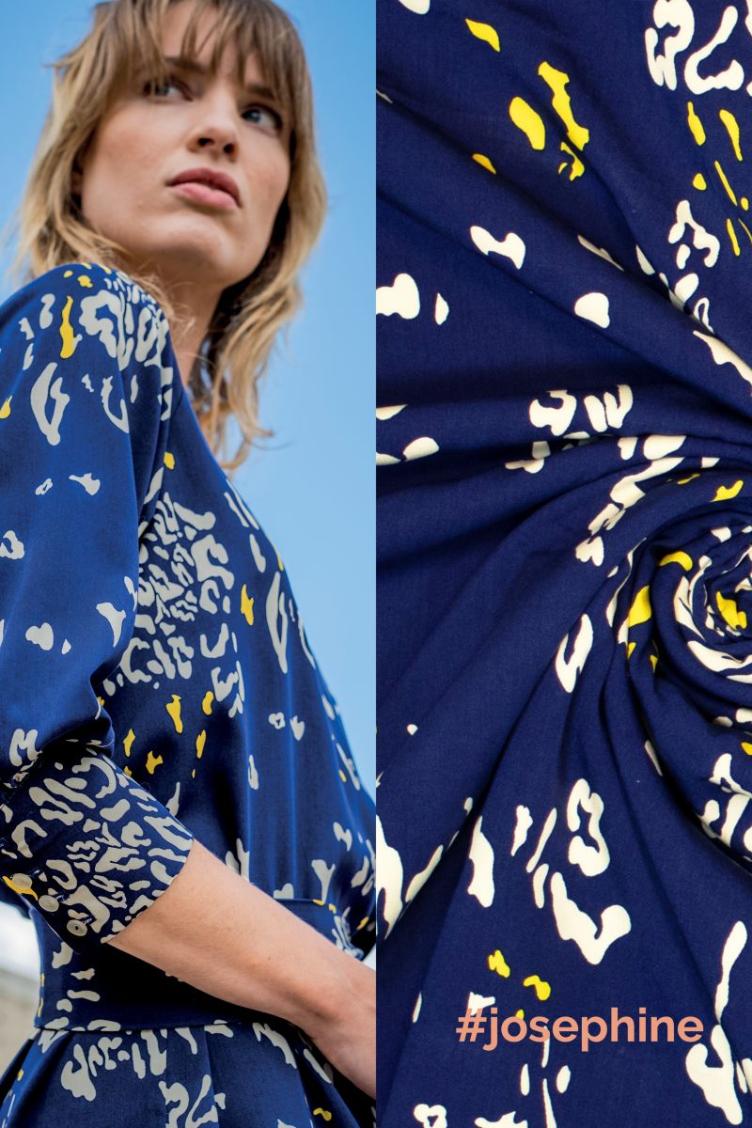 Fibre Mood, `Josephine`, Viscose/Tencel, Leo Blue
