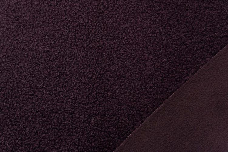 Fleece - Teddy Doubleface, Dunkelviolet