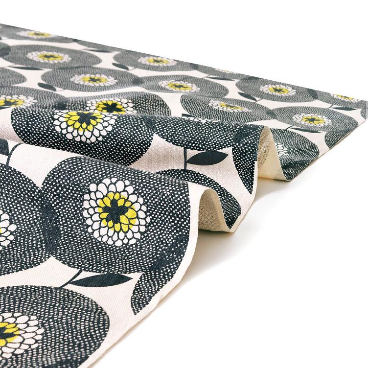 Flower Fields Penny Black | 50x150cm - 3