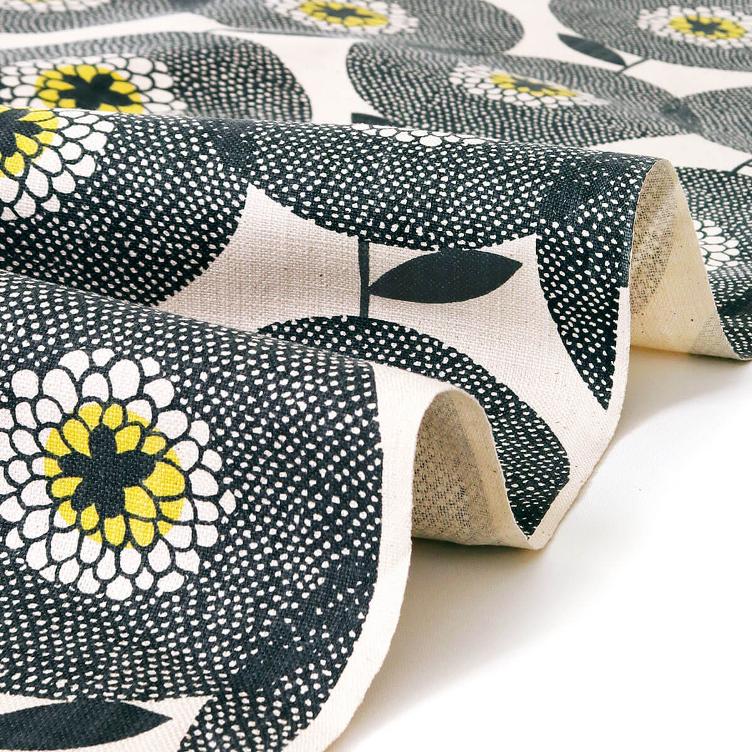 Flower Fields Penny Black | 50x150cm - 0