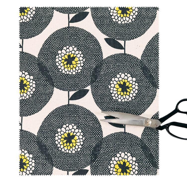 Flower Fields Penny Black | 50x150cm - 1