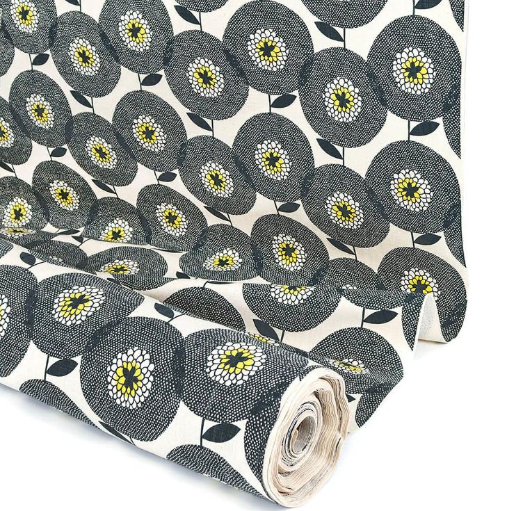 Flower Fields Penny Black | 50x150cm