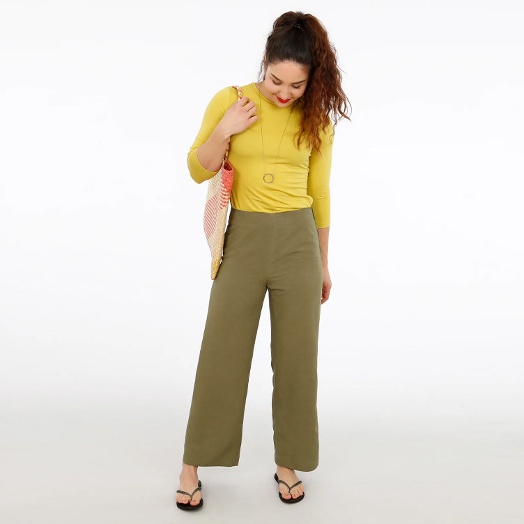 FRAU ELENA, Schlichte Hose mit geradem Bein, von Studio Schnittreif - 2