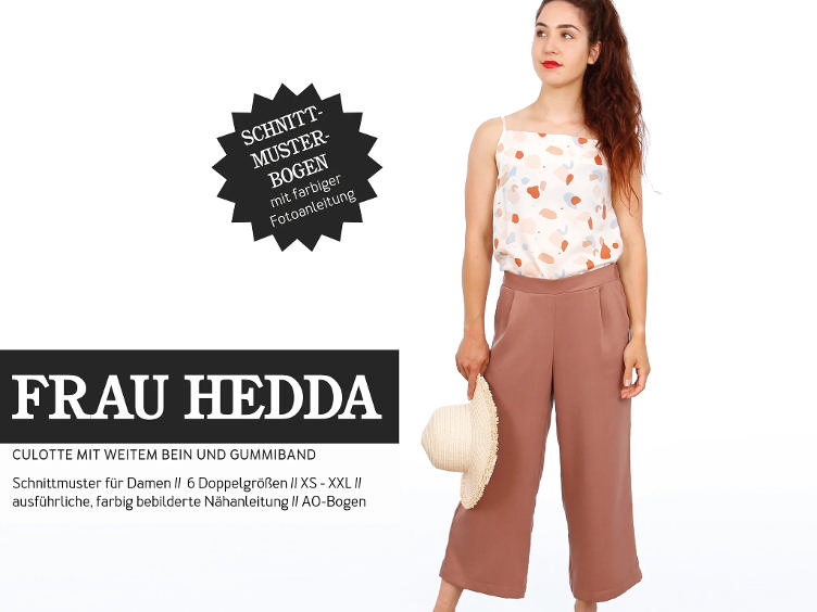 FRAU HEDDA, Culotte mit weitem Bein von Studio Schnittreif