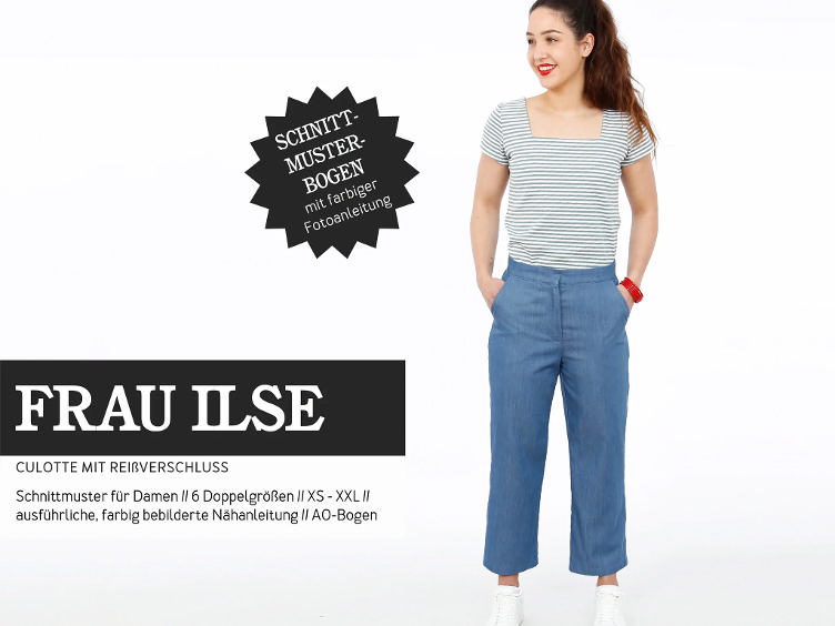 FRAU ILSE, Culotte mit Reissverschluss von Studio Schnittreif
