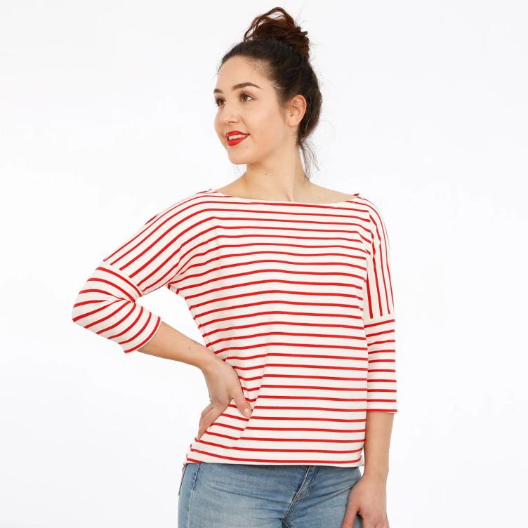 Frau KARLA, Sommershirt mit 3/4 Ärmel - 1