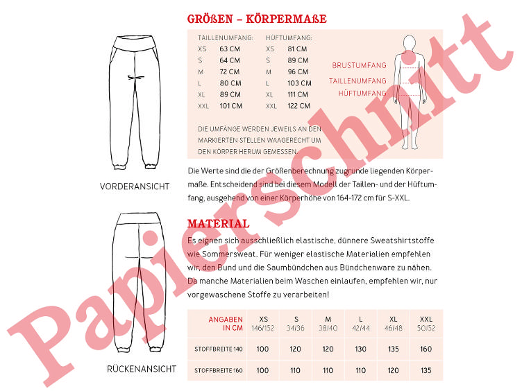 FRAU NELLI, Knöchelfreie Jogginghose von Studio Schnittreif - 1