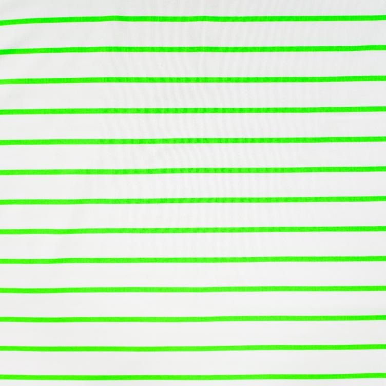 French Terry, Stripe Neon Green - 2