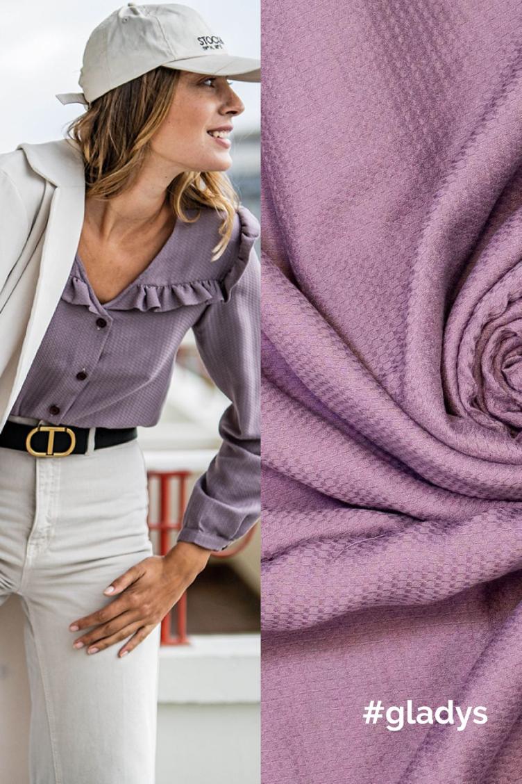#gladys, Viscose Blocks, Purple