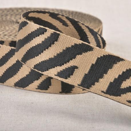 Gurtband `Zebra`, Beige, 4cm
