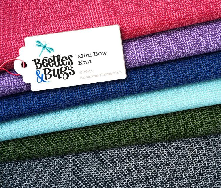 Hamburger Liebe Knit, Beetles & Bugs - MINI BOW KNIT, Bluette (3. v. oben)