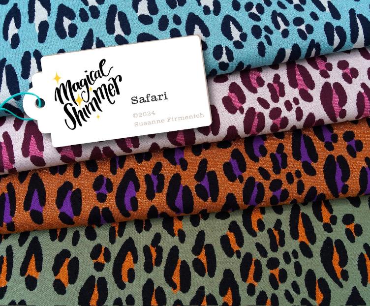 Hamburger Liebe `Magical Shimmer`, Leo Safari, Orange/Lila