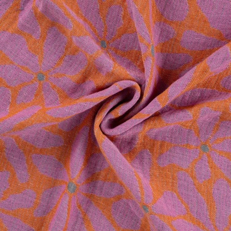 Hammam Jacquard Capri Orange/Lila
