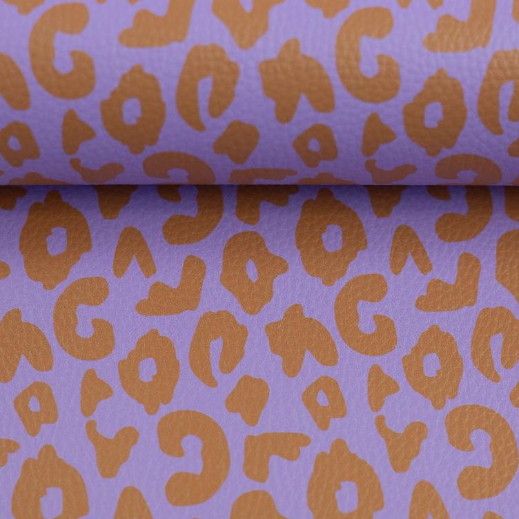 Happy Leo Kunstleder `by Cherry Picking`, Lila/Camel