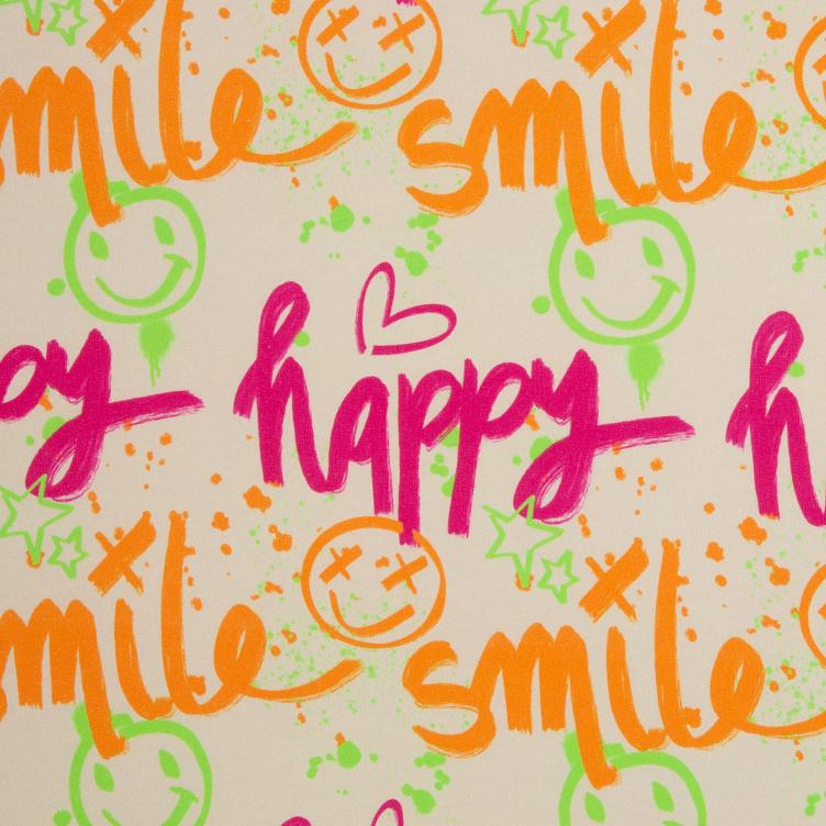 Happy Smile, Offwhite/Neon