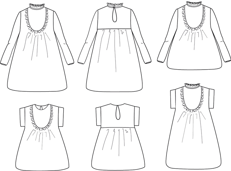ikatee IDA Top & Kleid, 3-12J - 0
