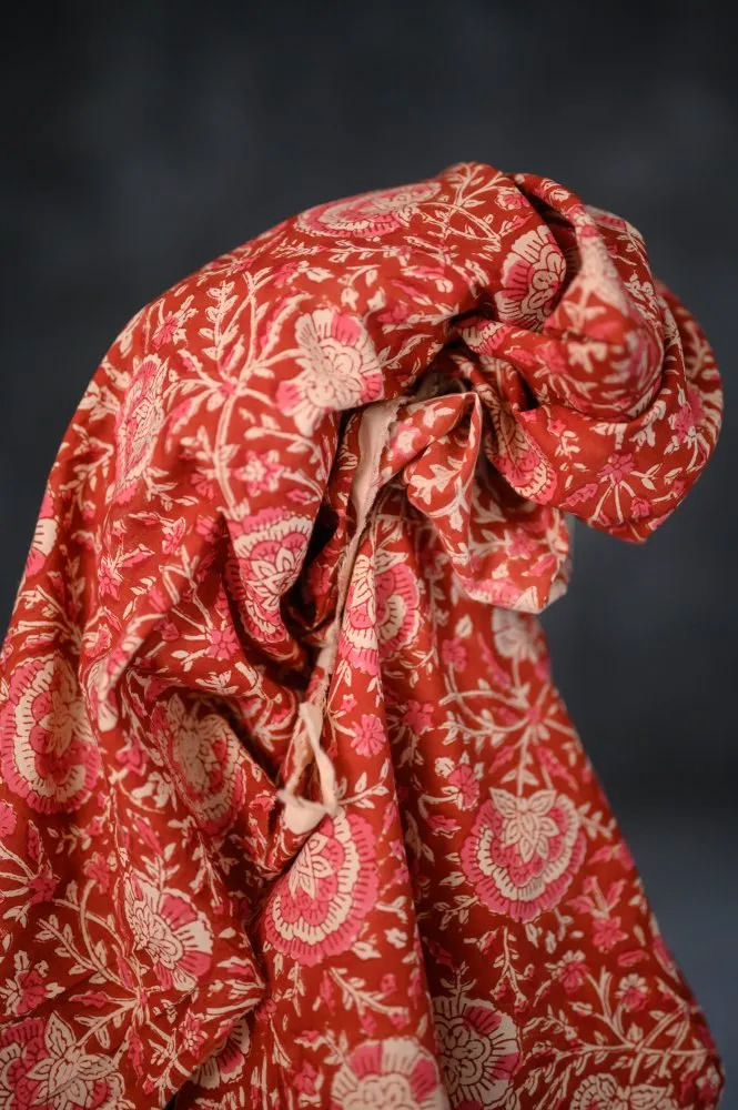 Indische Baumwolle, Rot/Rosa