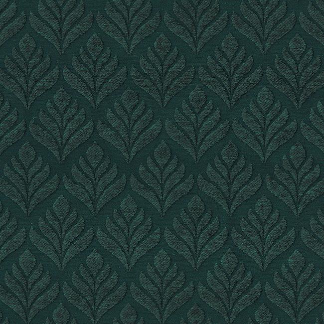 Jacquard Chenille Deluxe Flower, Petrol