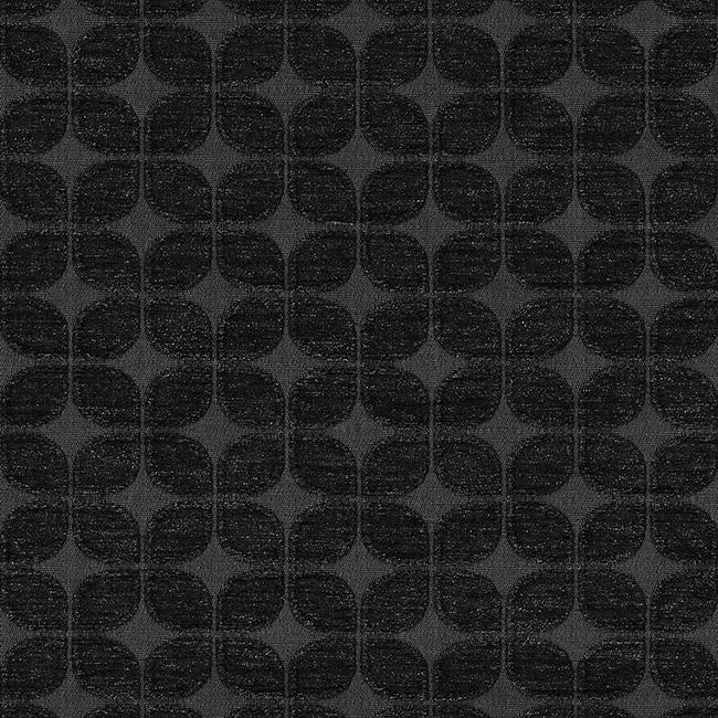 Jacquard Chenille Deluxe Geo, Schwarz