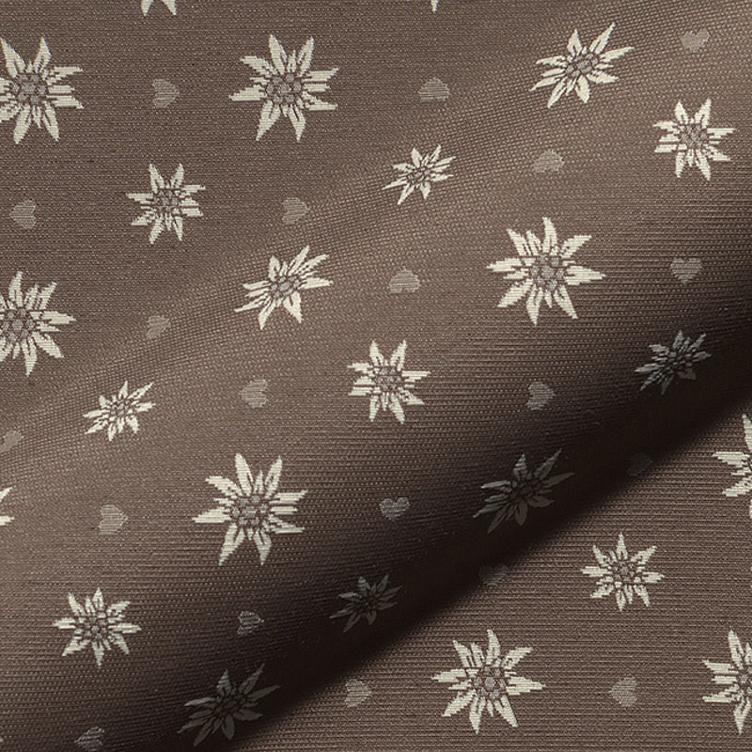 Jacquard Doubleface Premium, Landhaus Edelweiss, Beige/Ecru