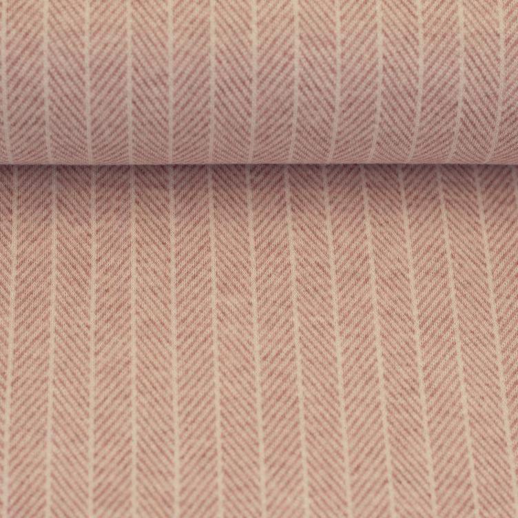 Jacquard Jersey, Ecru/Altrosa