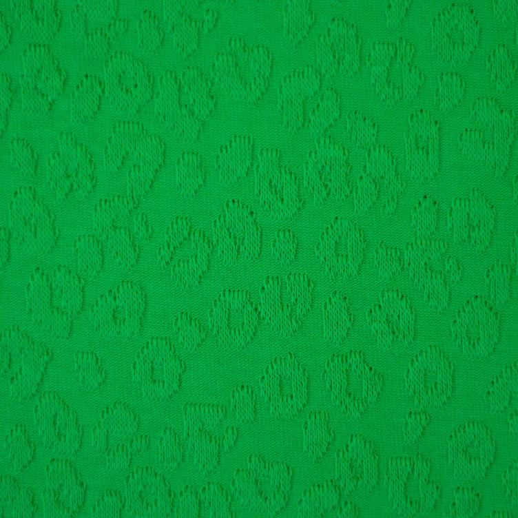 Jacquard Jersey, Leo Ton-in-Ton, Grün - 0