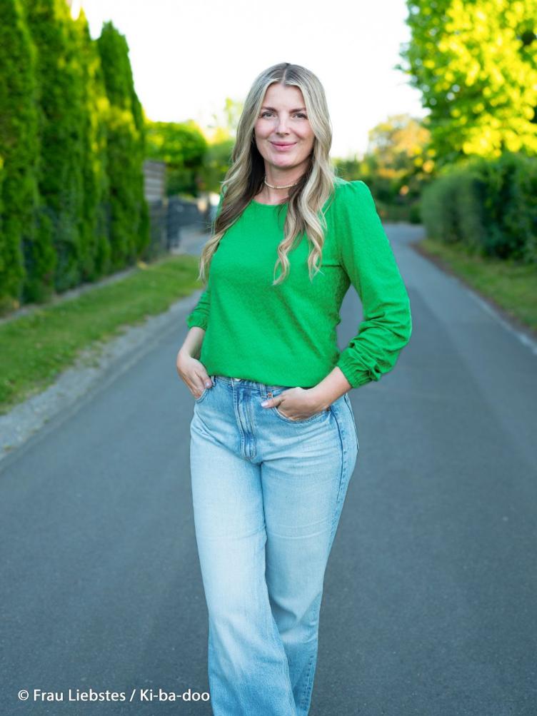 Jacquard Jersey, Leo Ton-in-Ton, Grün - 1