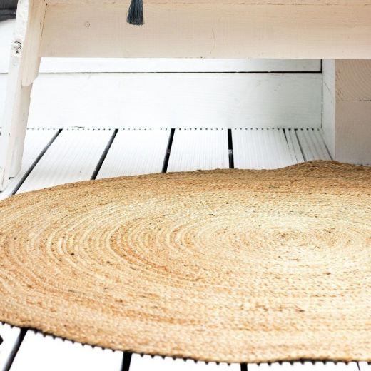 Jute Teppich, Ø120cm