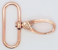 Karabiner Drehbar für 4cm Band, Rosegold